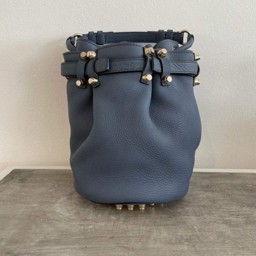 Alexander Wang Blue Small Diego Bucket Bag